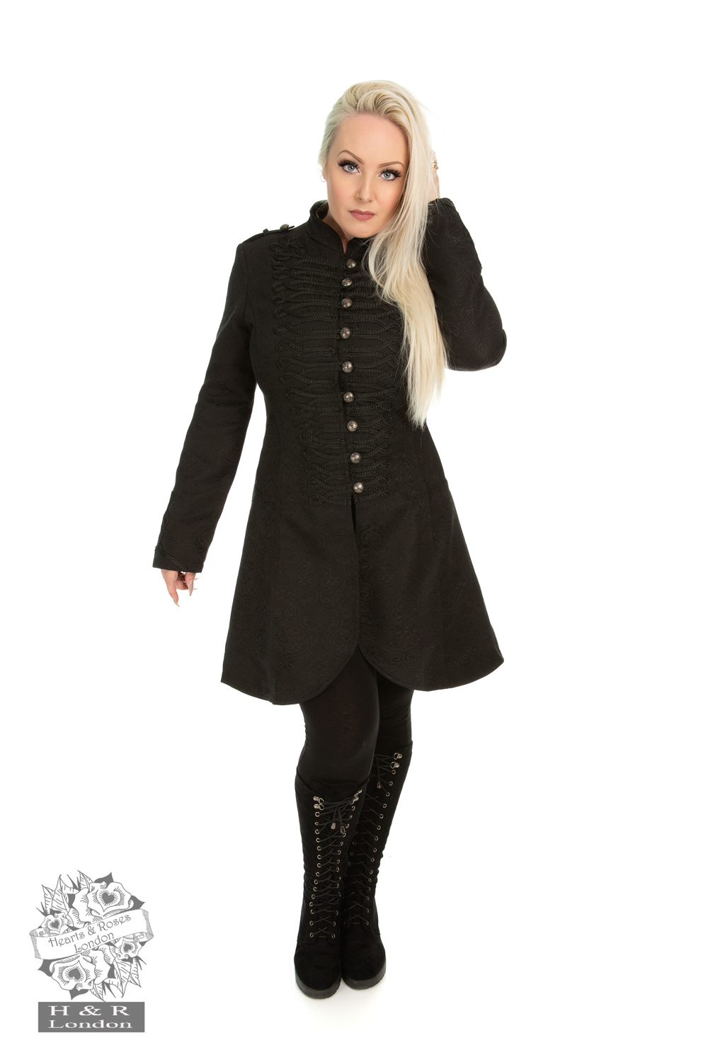 Tailored Military Style Coat